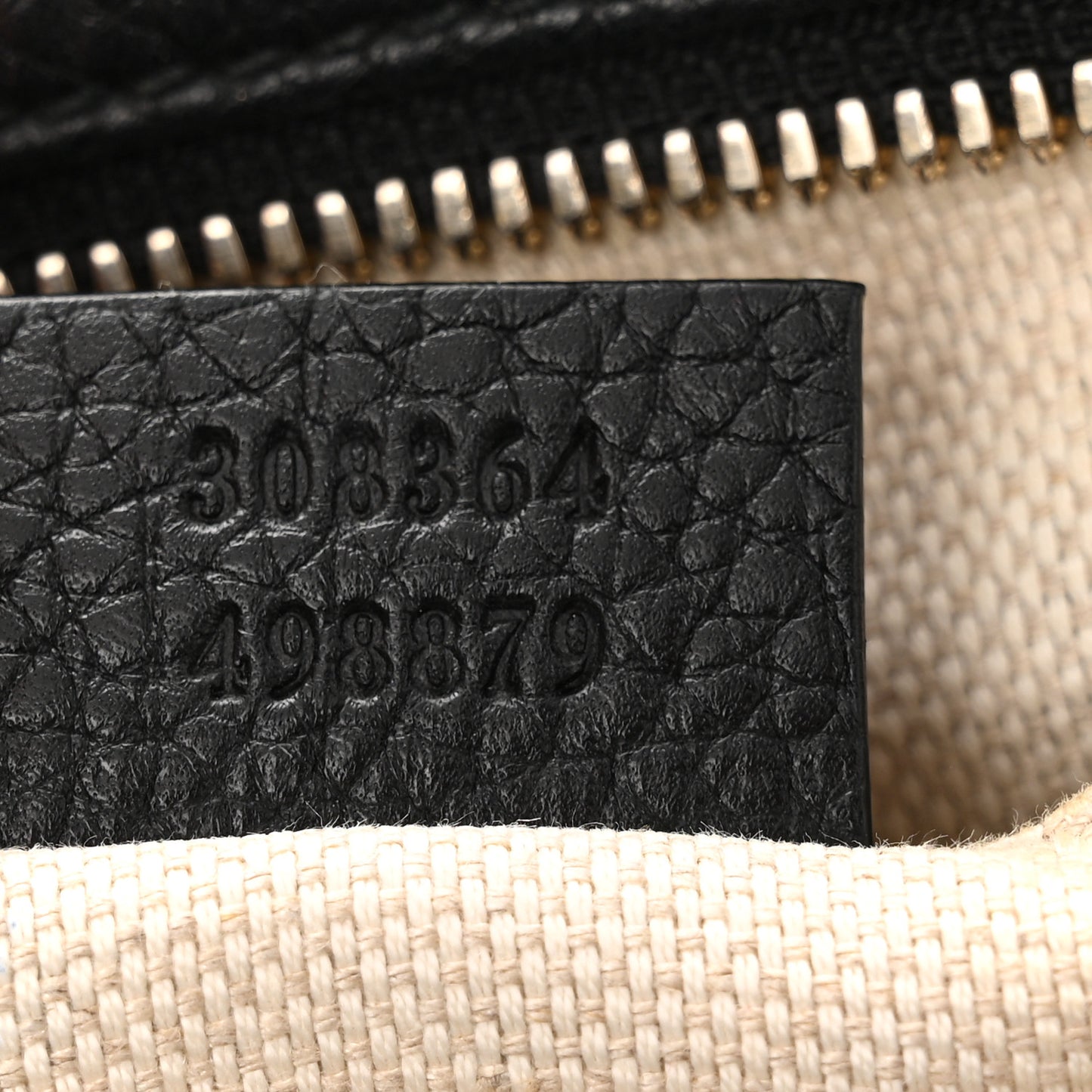 Pebbled Calfskin Small Soho Disco Bag Black