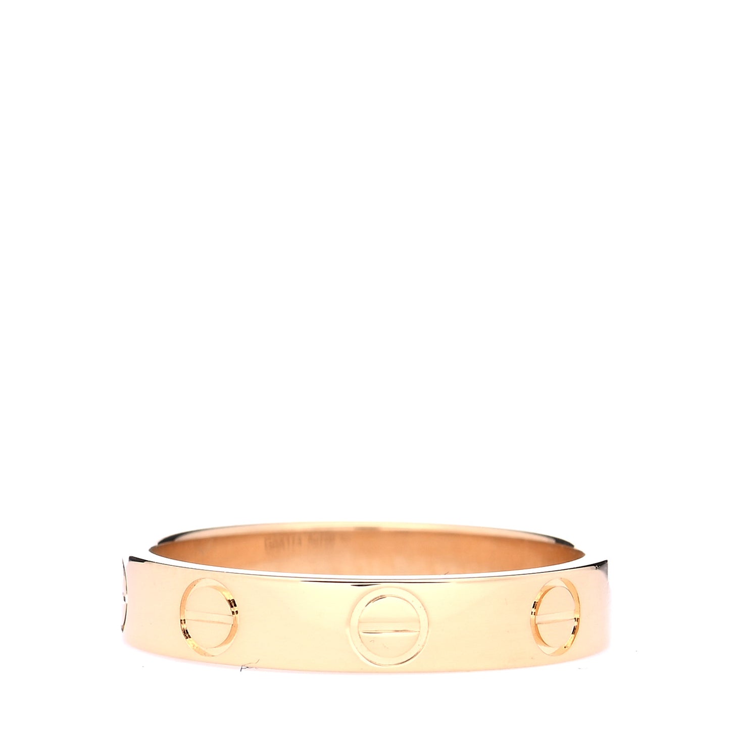 18K Yellow Gold 3.5mm LOVE Wedding Band Ring 51 5.75