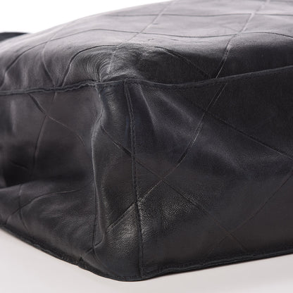 Chanel Lambskin Diamond Embossed Tote Black 10 of 11