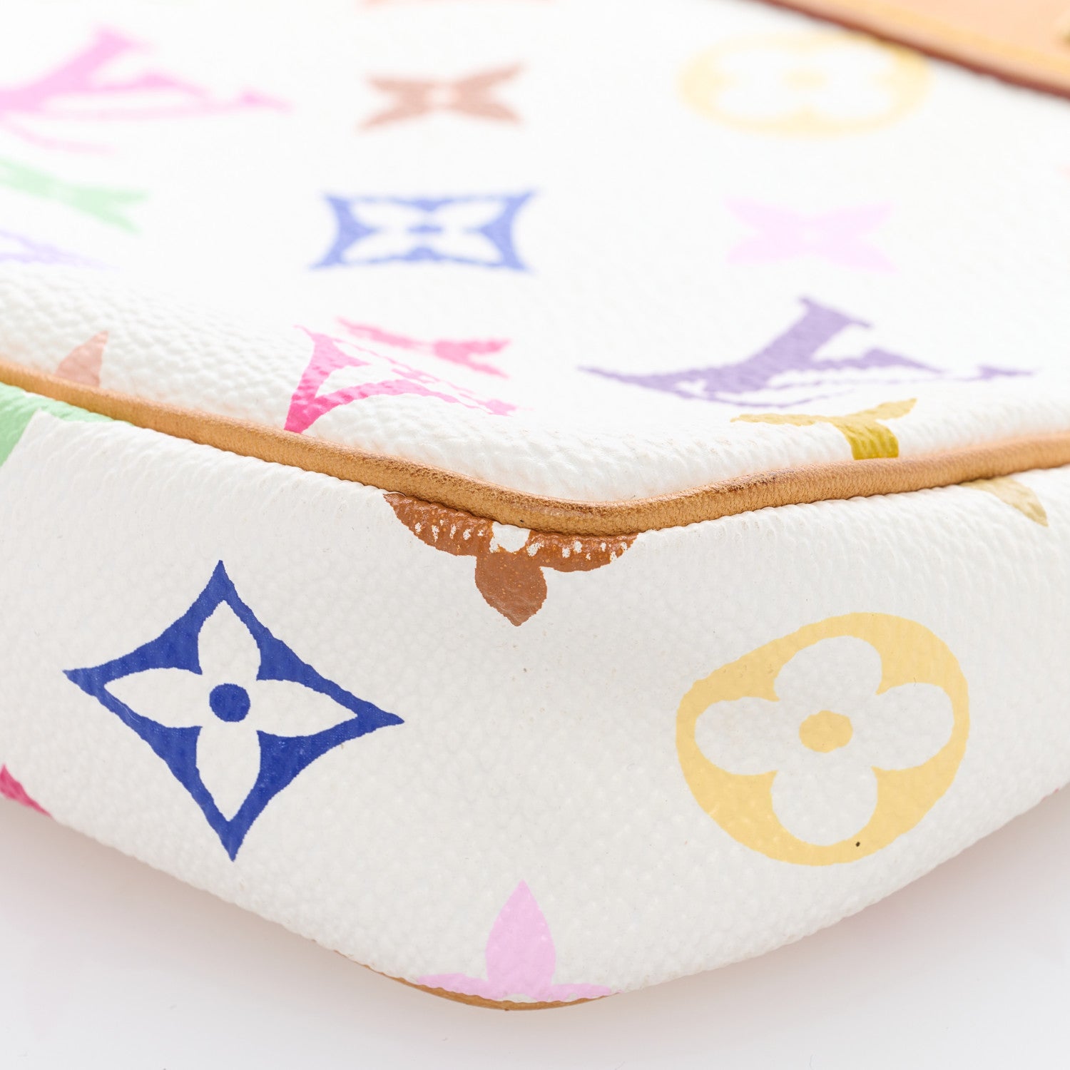 Louis Vuitton Monogram Multicolor Pochette Accessories White 8 of 8