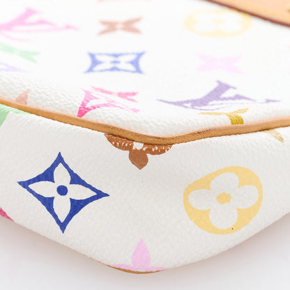 Louis Vuitton Monogram Multicolor Pochette Accessories White 8 of 8