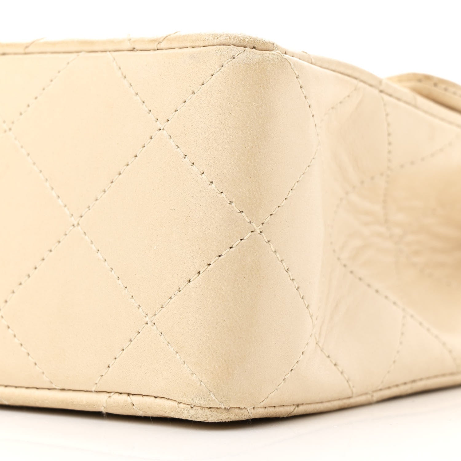 Chanel Lambskin Quilted Mini Square Flap Beige 10 of 14