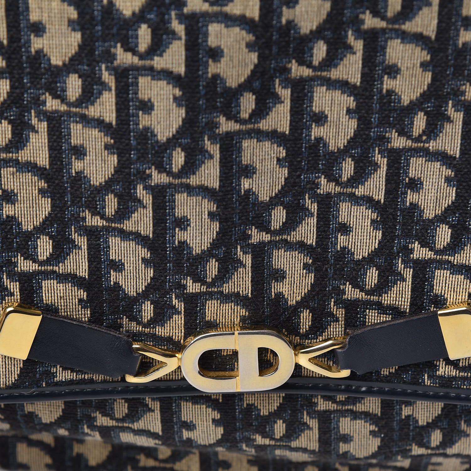 Christian Dior Monogram Flap Navy Blue 12 of 16