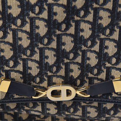 Christian Dior Monogram Flap Navy Blue 12 of 16