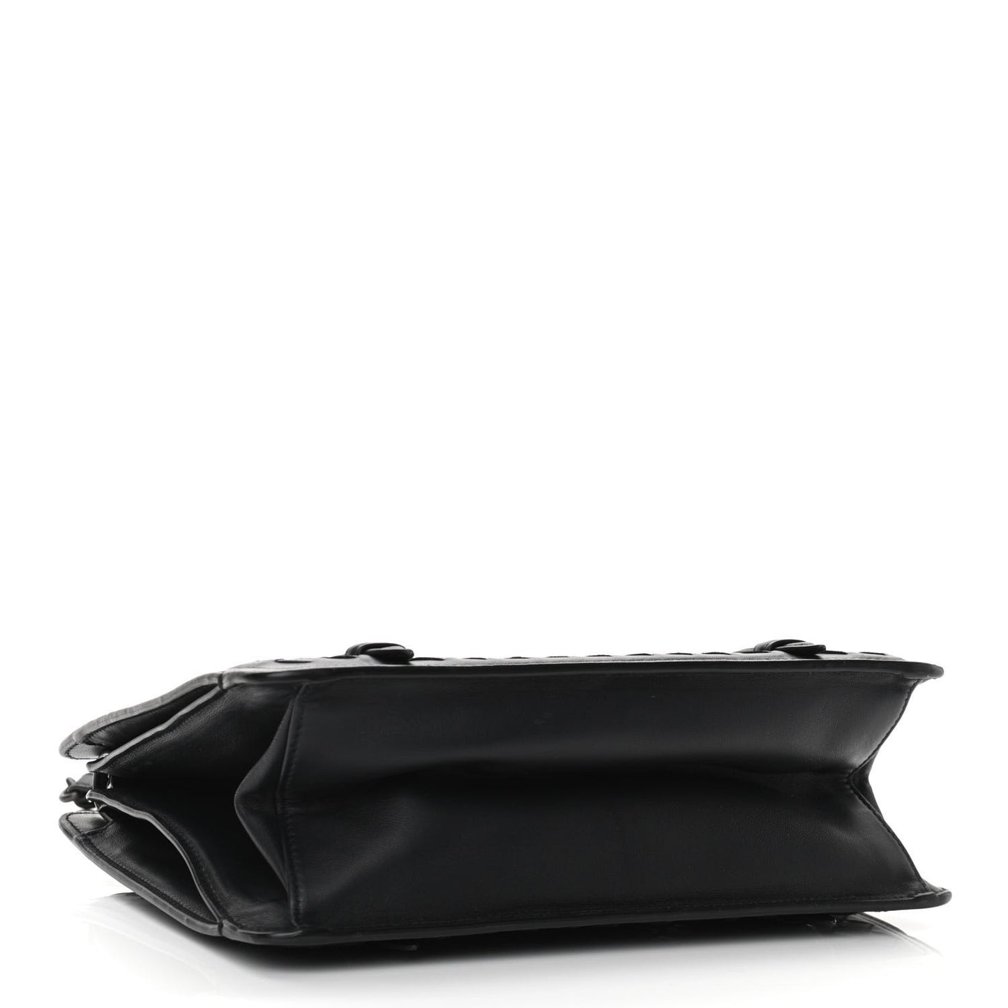 Nappa Intrecciato Shoulder Bag Black