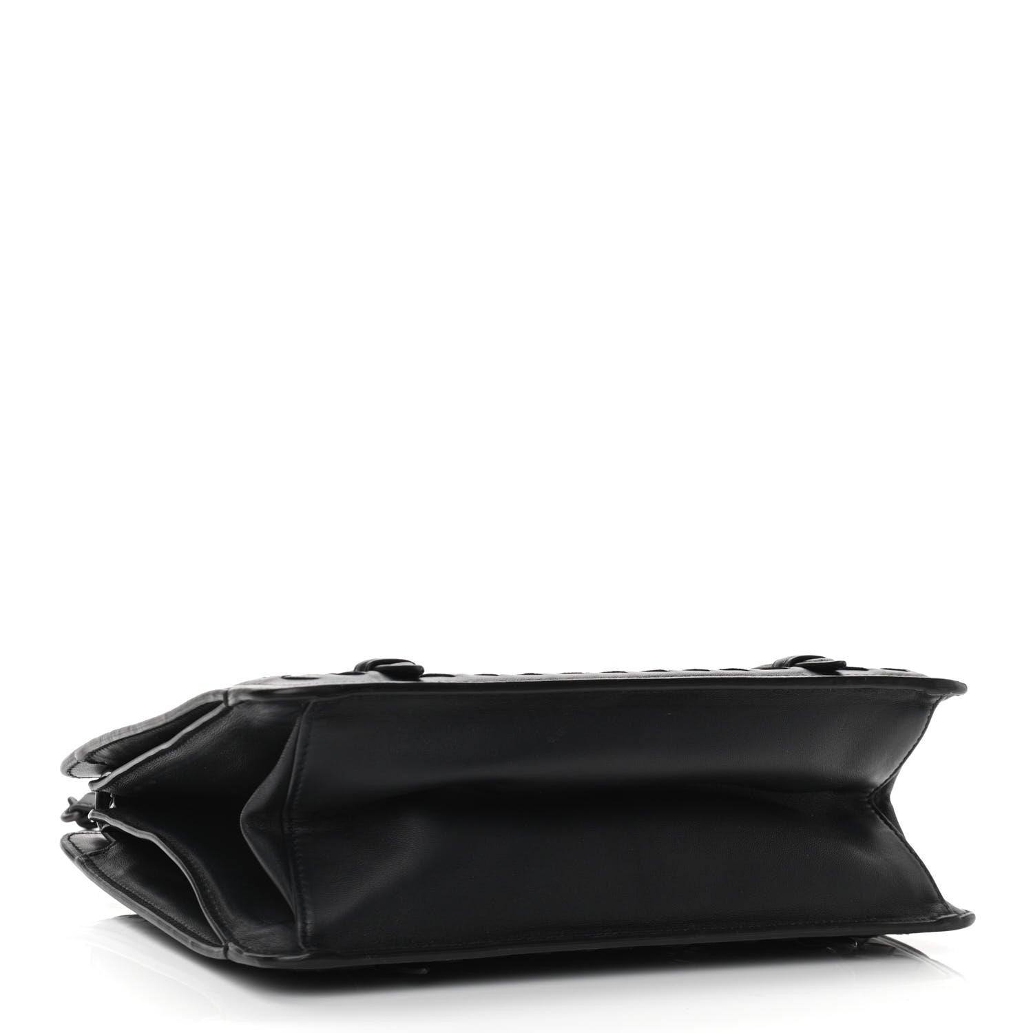 Bottega Veneta Nappa Intrecciato Shoulder Bag Black 3 of 9