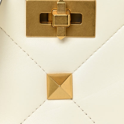 Valentino Garavani Nappa Mini Roman Stud The Handle Bag Ivory 7 of 12