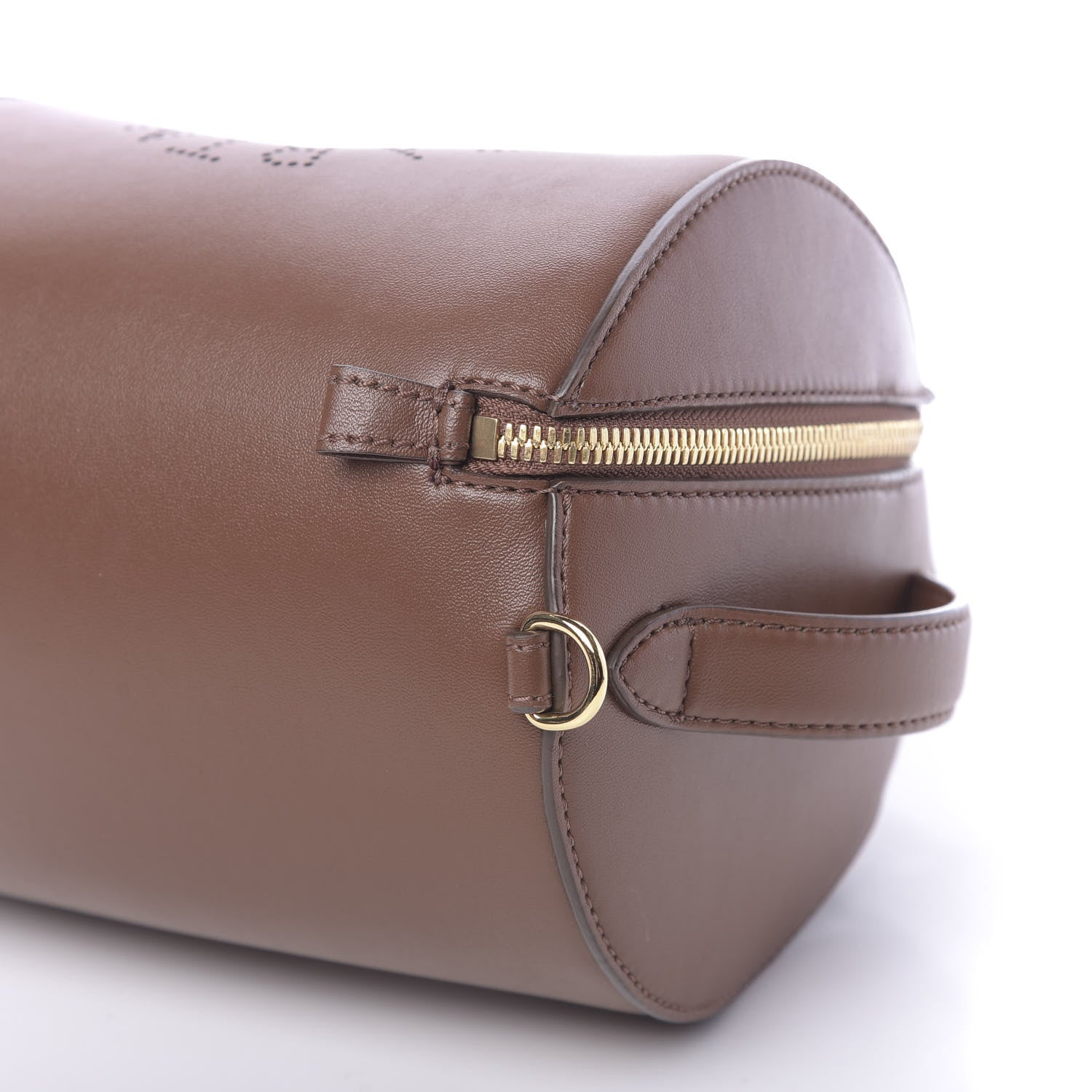 Stella McCartney Eco Alter Nappa Perforated Logo Shoulder Bag Cinnamon 9 of 9