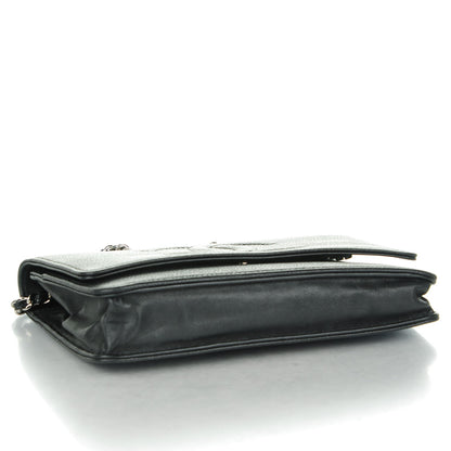 Chanel Caviar Timeless CC Wallet On Chain WOC Black 4 of 8