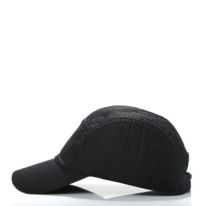 Hermes Cotton Viscose Stitched Hat 60 Black 4 of 8
