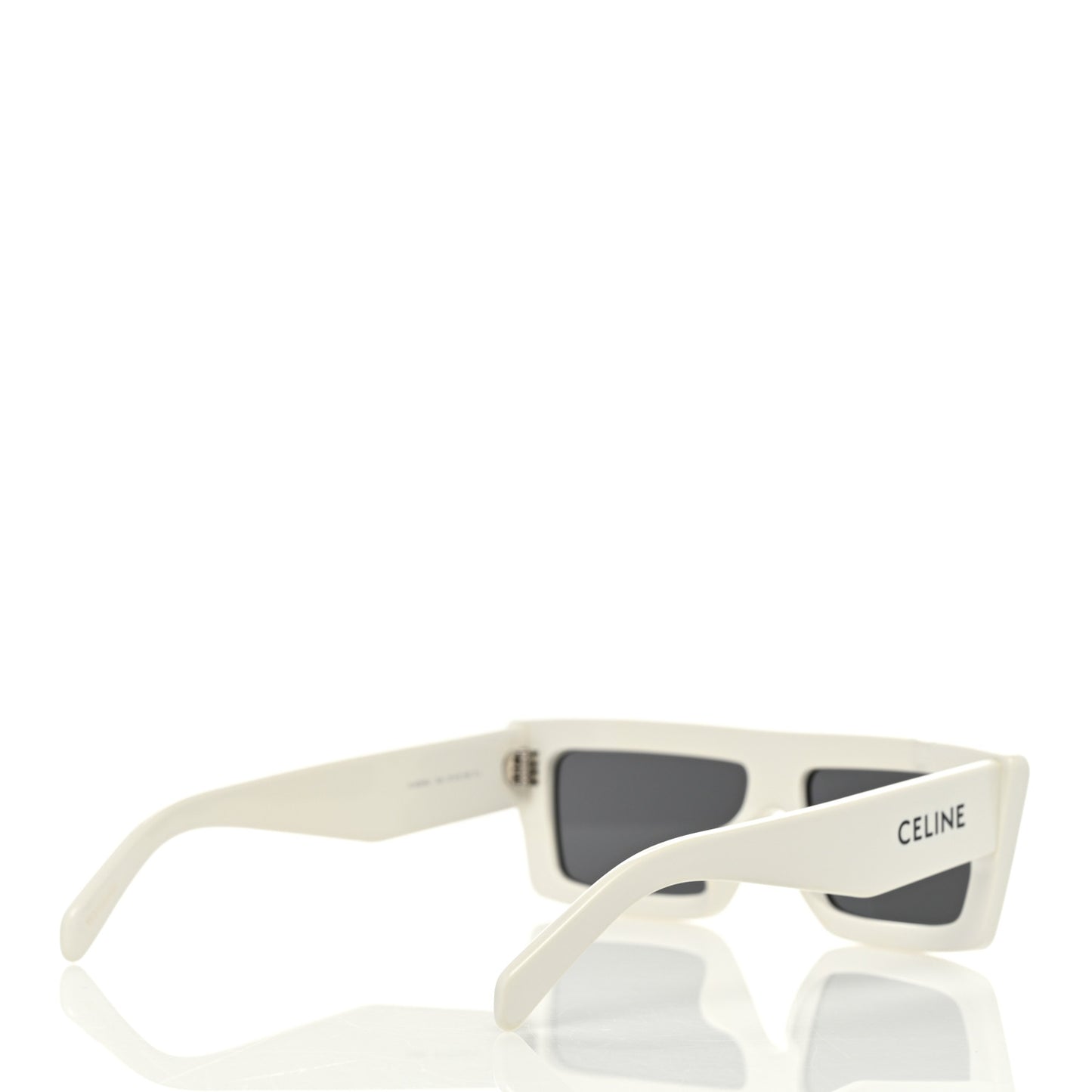 Acetate Monochroms Square Sunglasses CL40214U White
