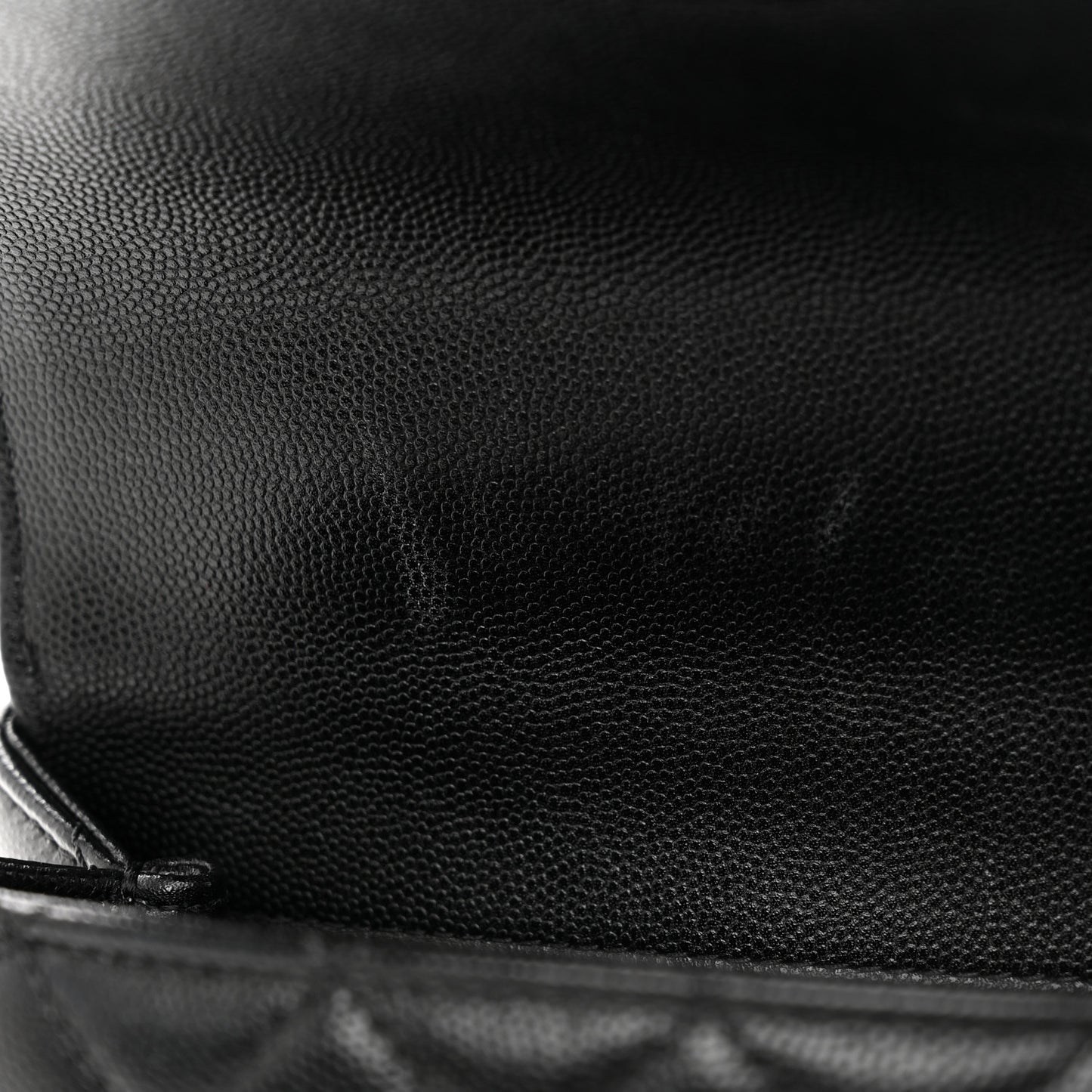 Caviar Quilted Mini Coco Handle Flap Black