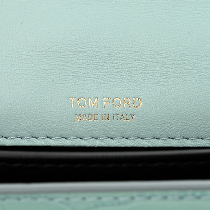 Tom Ford Calfskin Crocodile Embossed Mini Whitney Shoulder Bag Pastel Turquoise 6 of 9
