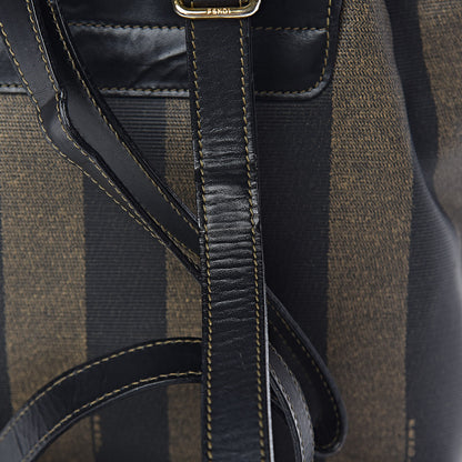 Fendi Coated Canvas Pequin Drawstring Backpack Tobacco 8 of 11
