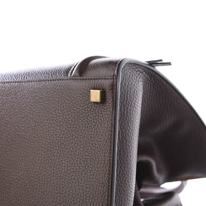 Celine Shiny Grained Calfskin Medium Phantom Luggage Brown 6 of 10