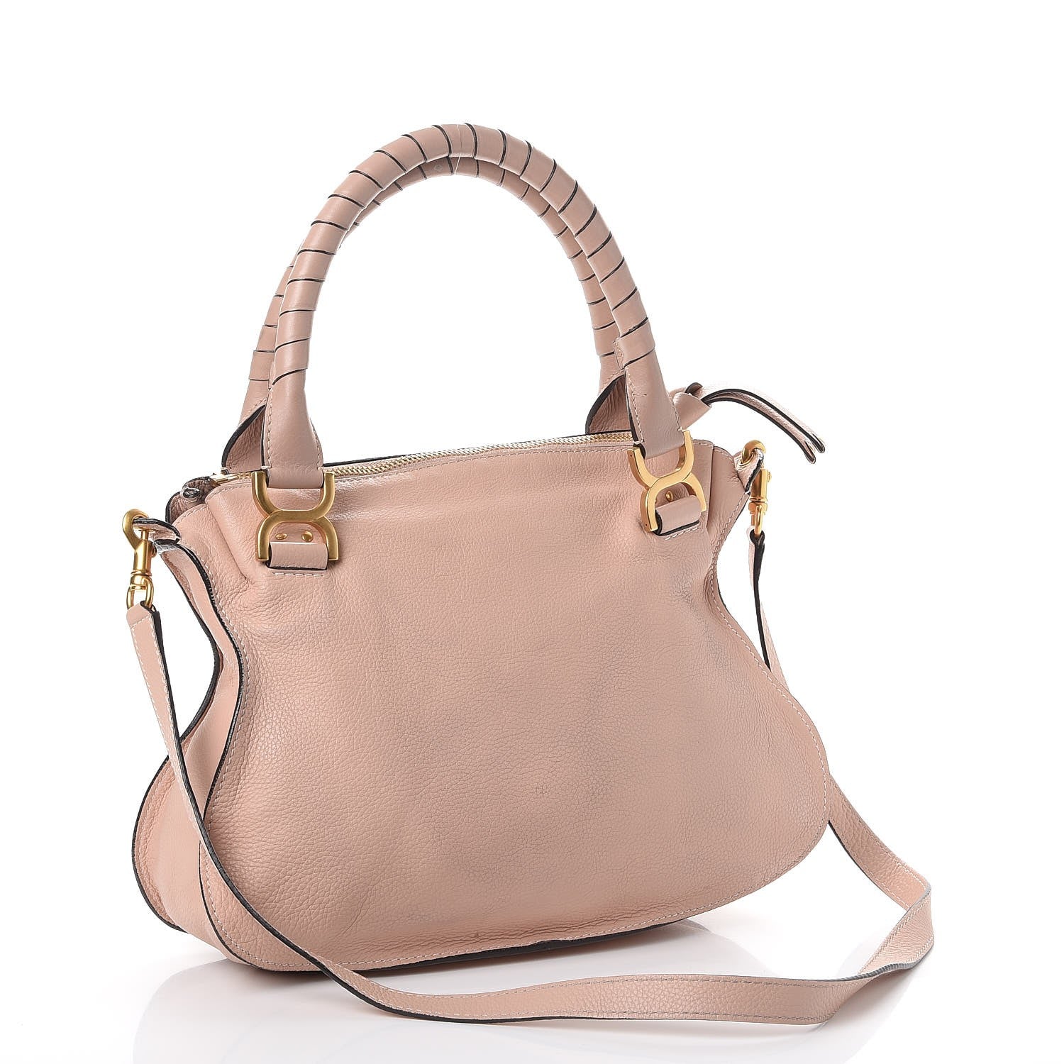 Chloe Calfskin Medium Marcie Satchel Blush Nude 4 of 13