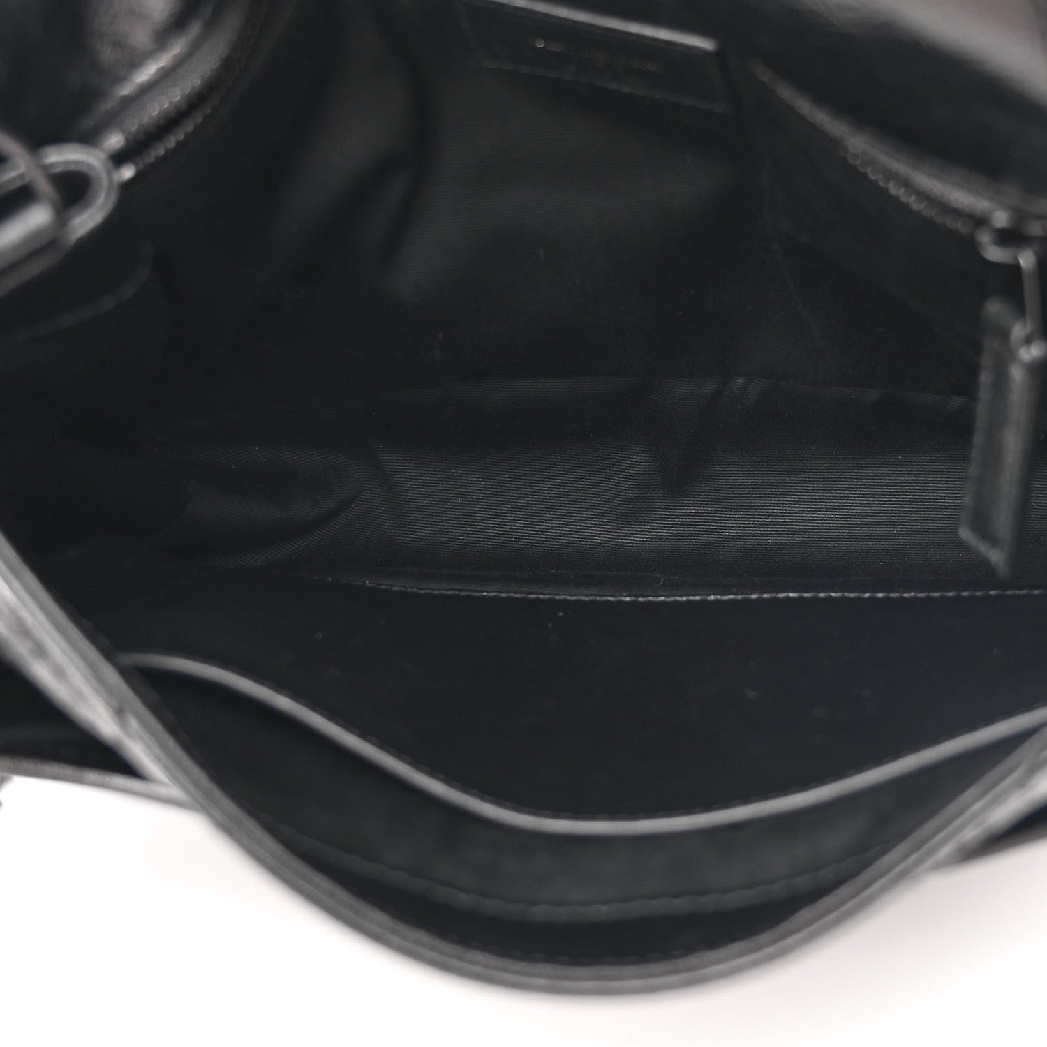 Saint Laurent Crinkled Calfskin Matelasse Monogram Medium Niki Chain Satchel Black 5 of 11