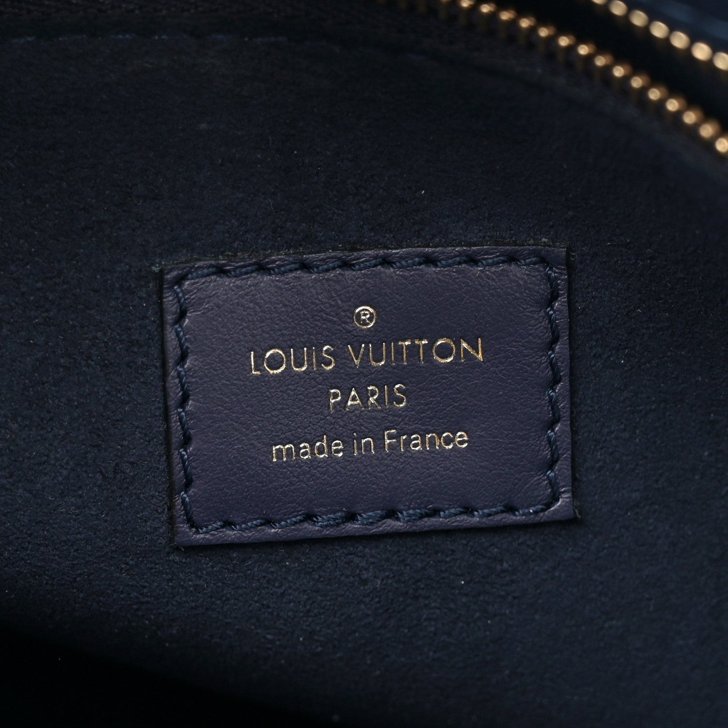 Louis Vuitton Calfskin Mahina Braided On My Side MM Navy Blue 6 of 10