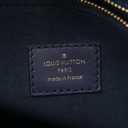 Louis Vuitton Calfskin Mahina Braided On My Side MM Navy Blue 6 of 10