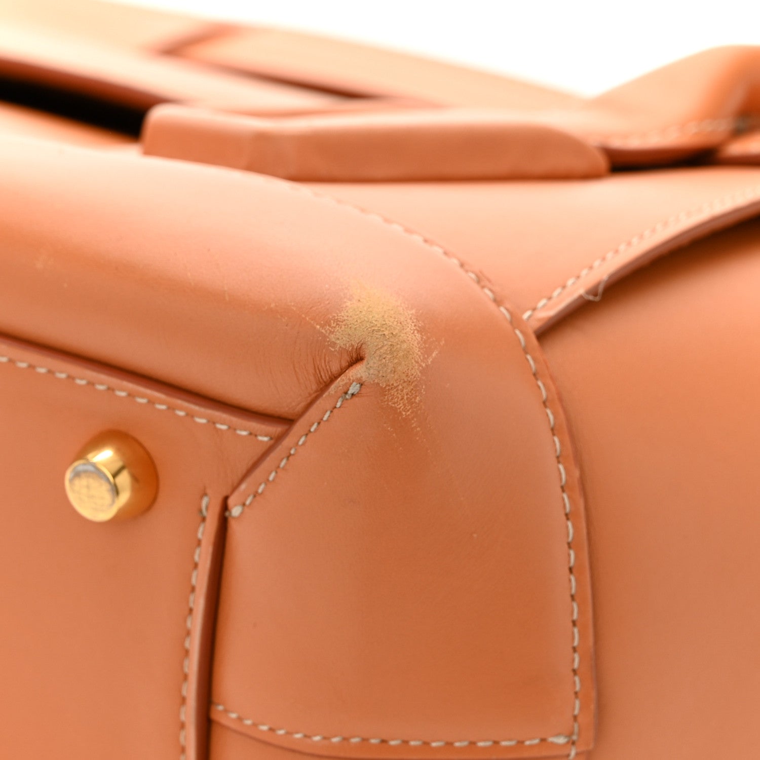 Bottega Veneta French Calfskin Maxi Intrecciato Medium Arco Caramel 5 of 15