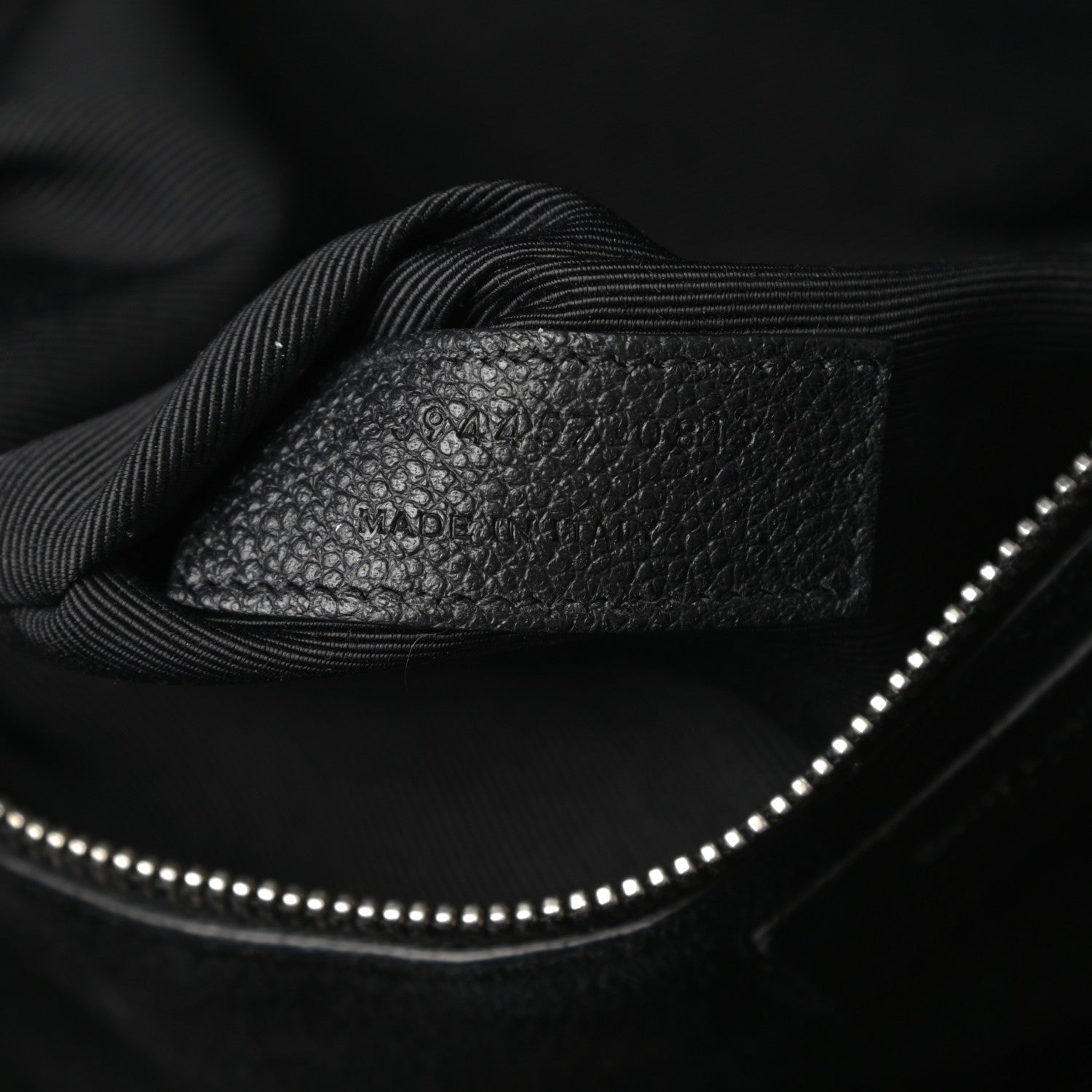Saint Laurent Grained Calfskin Medium Cabas Rive Gauche Black 7 of 17