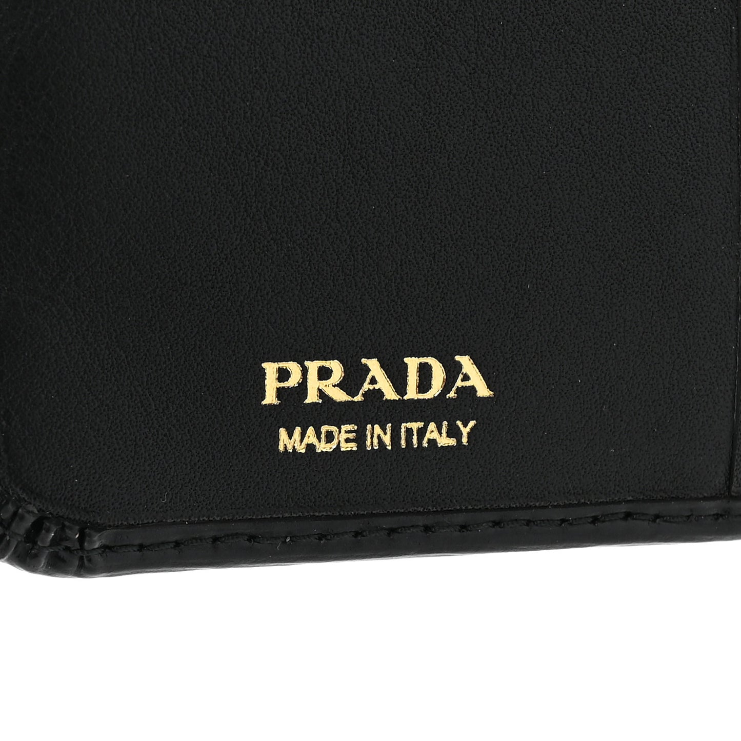 Saffiano Metal Compact Wallet Black