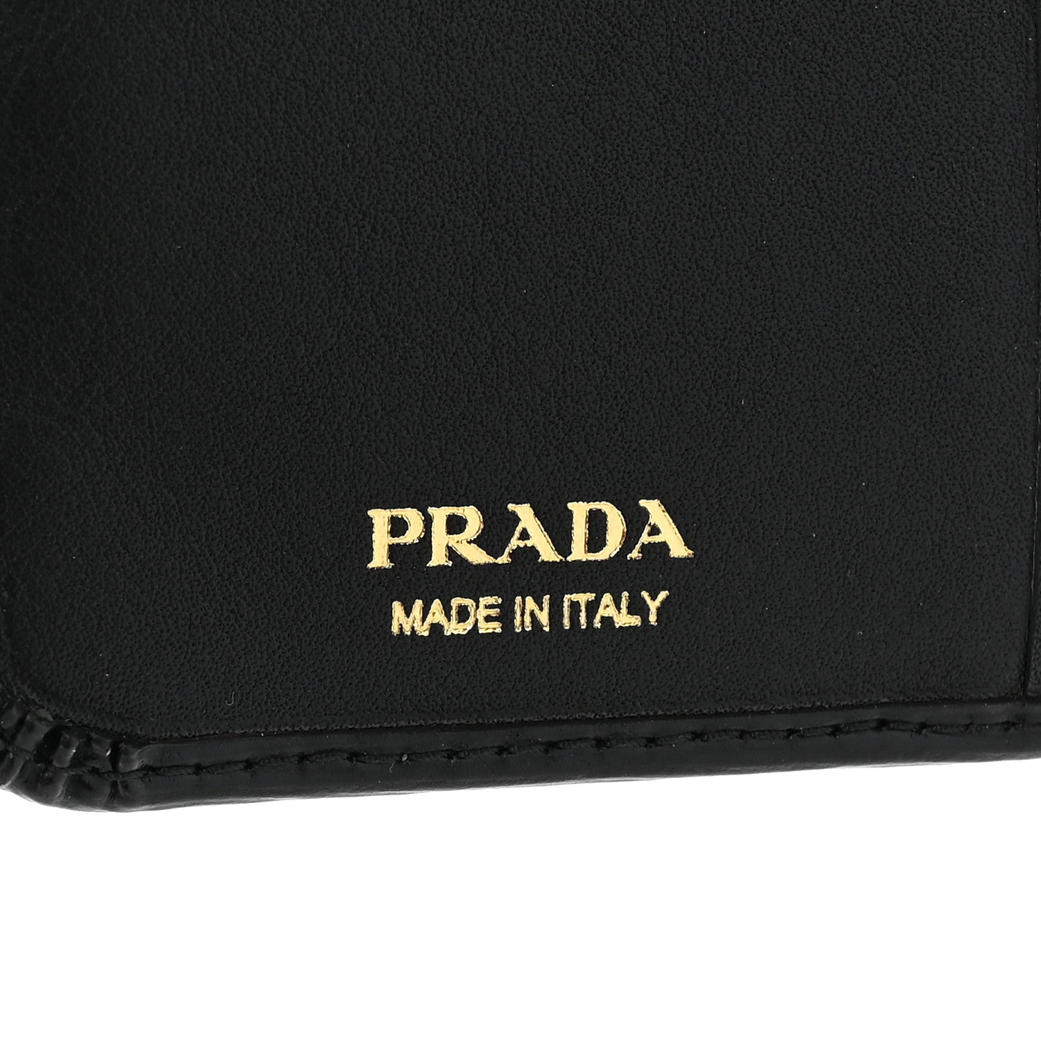 Prada Saffiano Metal Compact Wallet Black 11 of 12