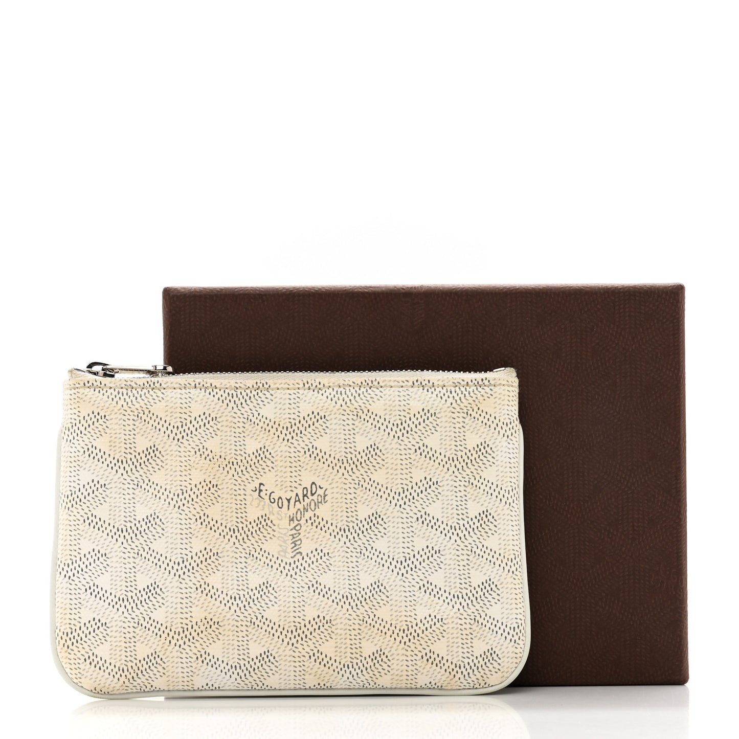 Goyardine Mini Senat Pochette White