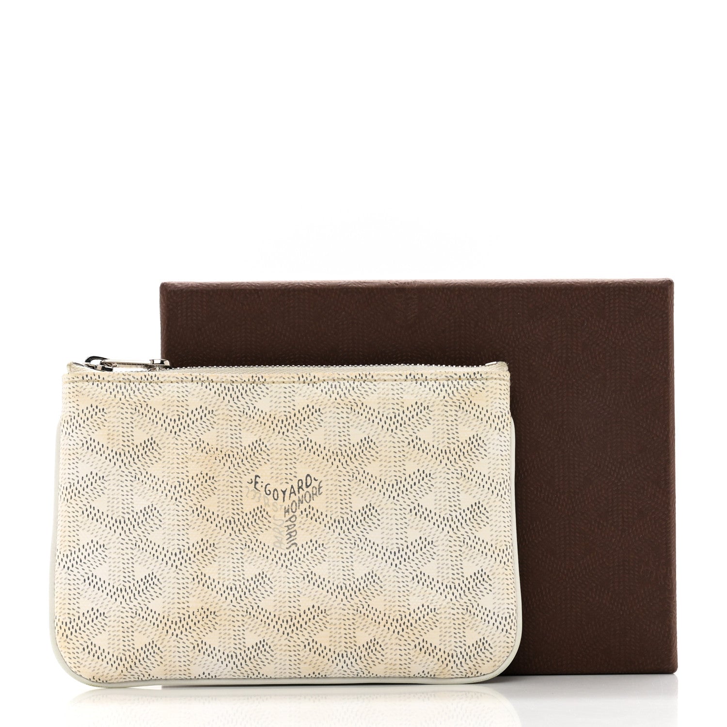Goyard Goyardine Mini Senat Pochette White 9 of 9