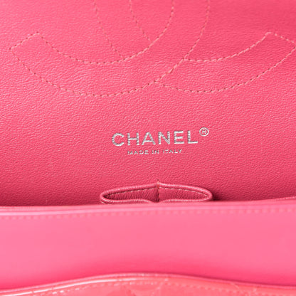 Chanel Patent Quilted Jumbo Double Flap Pink 6 of 12