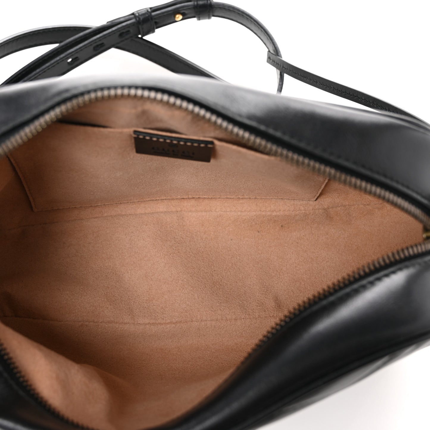 Calfskin Matelasse Small GG Marmont Chain Shoulder Bag Black