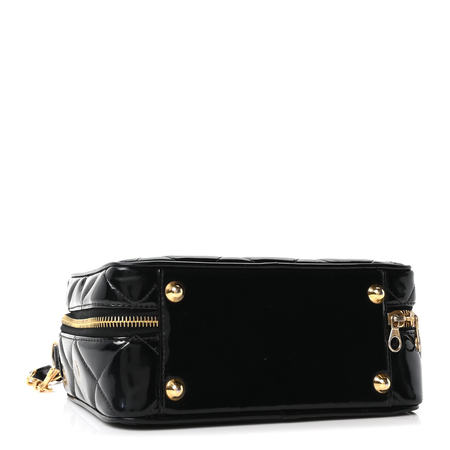 Chanel Patent Quilted Vanity Case Black 4 of 10