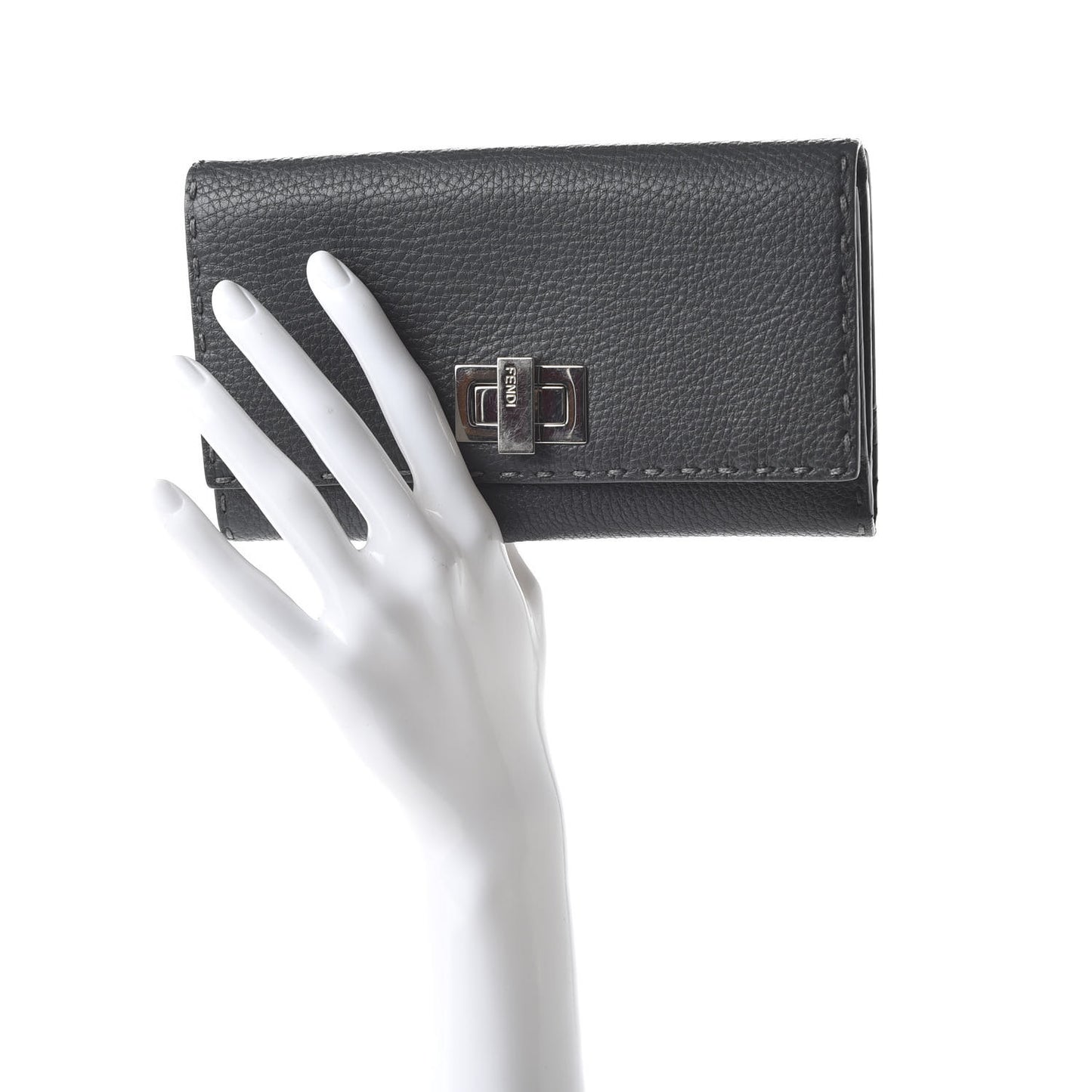 Cuoio Romano Selleria Peekaboo Continental Wallet Asfalto