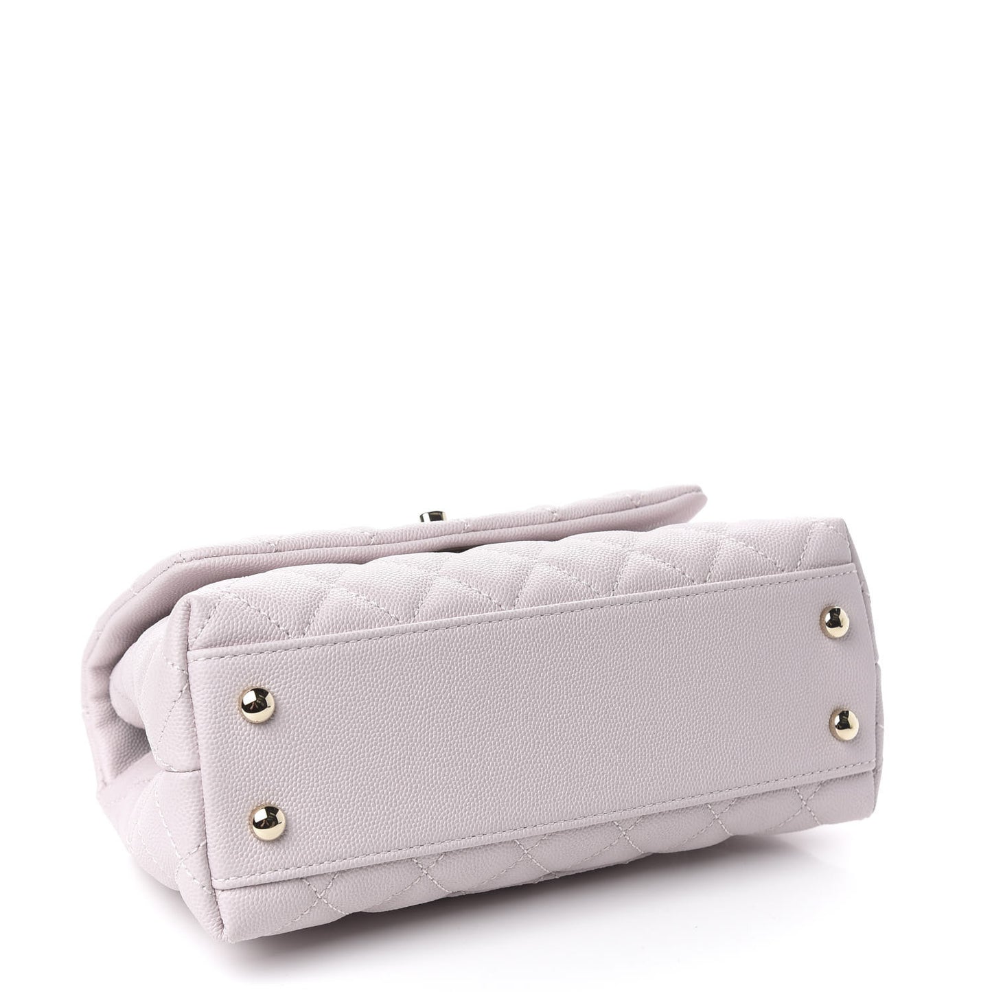 Caviar Quilted Mini Coco Handle Flap Lilas Lilac
