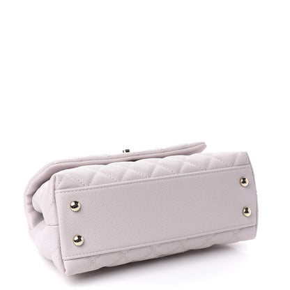 Chanel Caviar Quilted Mini Coco Handle Flap Lilas Lilac 5 of 11