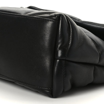 Saint Laurent Lambskin Quilted Small Loulou Puffer Monogram Chain Satchel Black 8 of 9