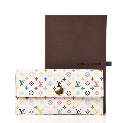 Louis Vuitton Monogram Multicolor Sarah Wallet White Citron 7 of 7