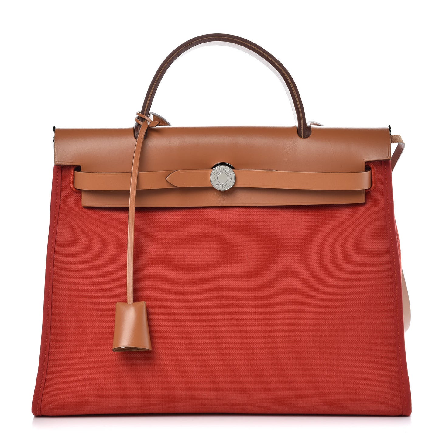 Vache Hunter Toile Herbag Zip 31 PM Rouge Tomate Natural
