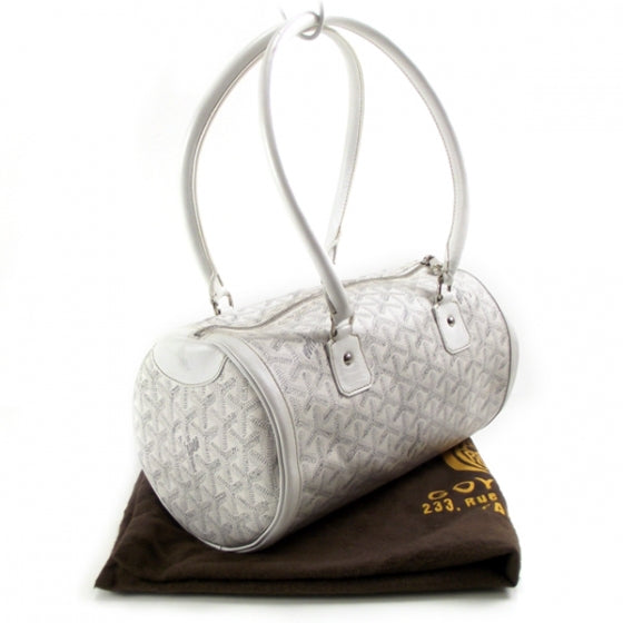 Goyardine Amakios PM Bowler Tote bag White