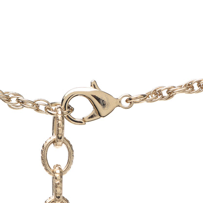 Chanel Pearl CC Round Pendant Necklace Gold 3 of 5