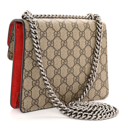 Gucci GG Supreme Monogram Mini Dionysus Shoulder Bag Hibiscus Red 3 of 11