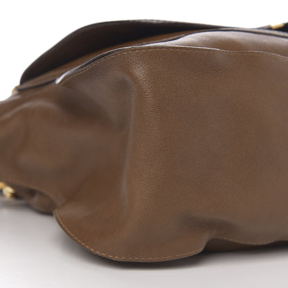 Chloe Calfskin Large Marcie Satchel Barbour Khaki 7 of 8