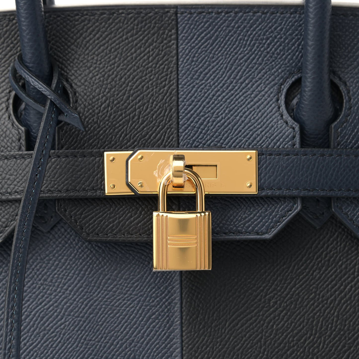 Epsom Casaque Birkin Sellier 30 Bleu Indigo Black Bleu Frida