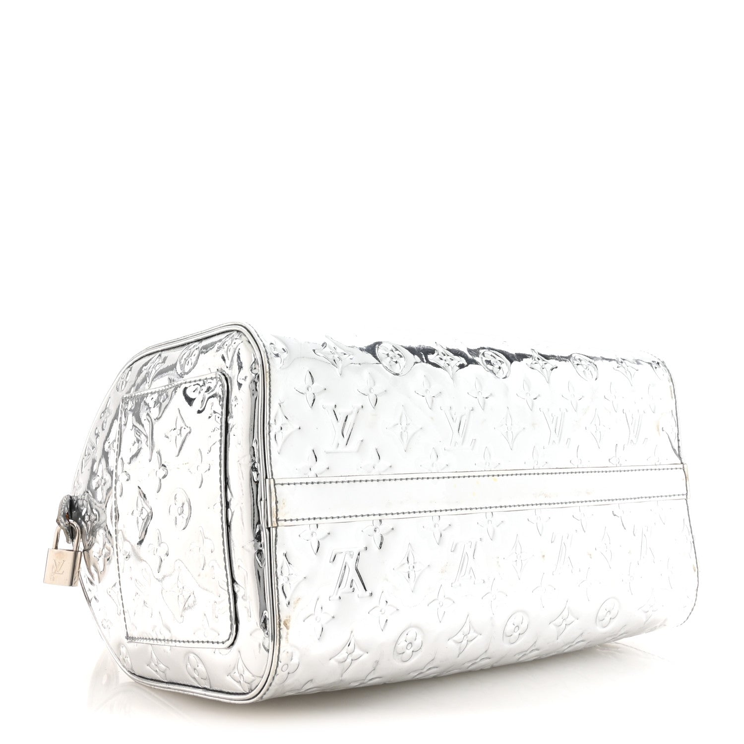 Louis Vuitton Monogram Miroir Speedy 30 Silver 3 of 9