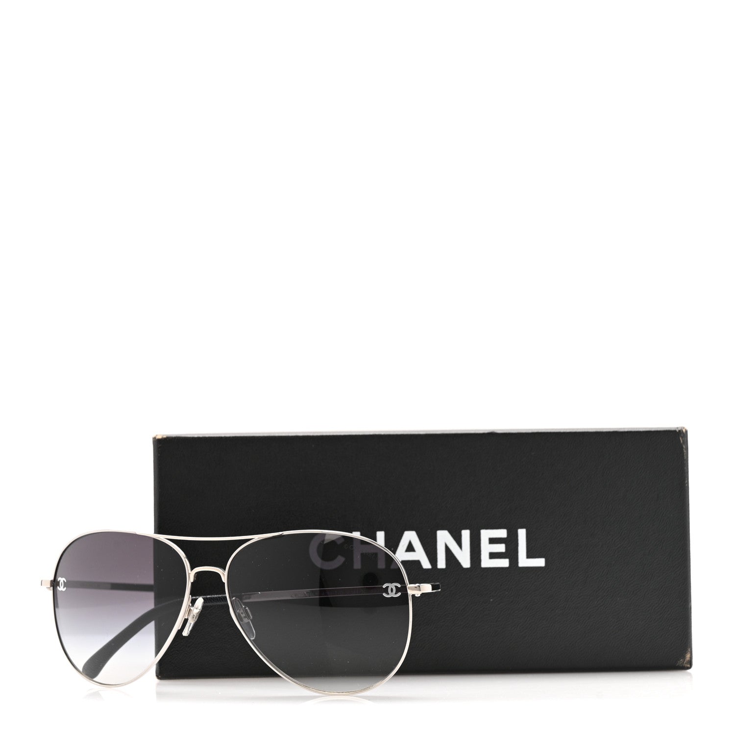 CHANEL サングラス 4189-T-Q-A ブラック Chanel Aviator CC Sunglasses 4189-T-Q Black 1805509 – FASHIONPHILE