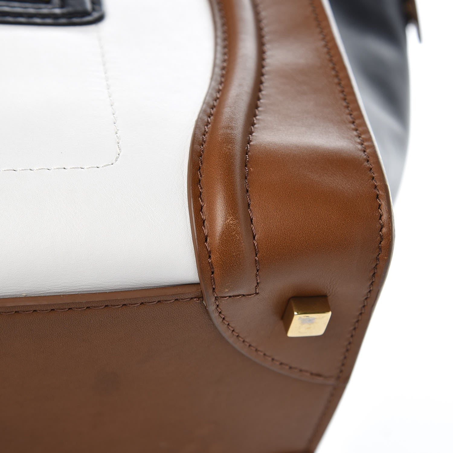 Celine Smooth Calfskin Mini Tri-Color Luggage Brown 12 of 14