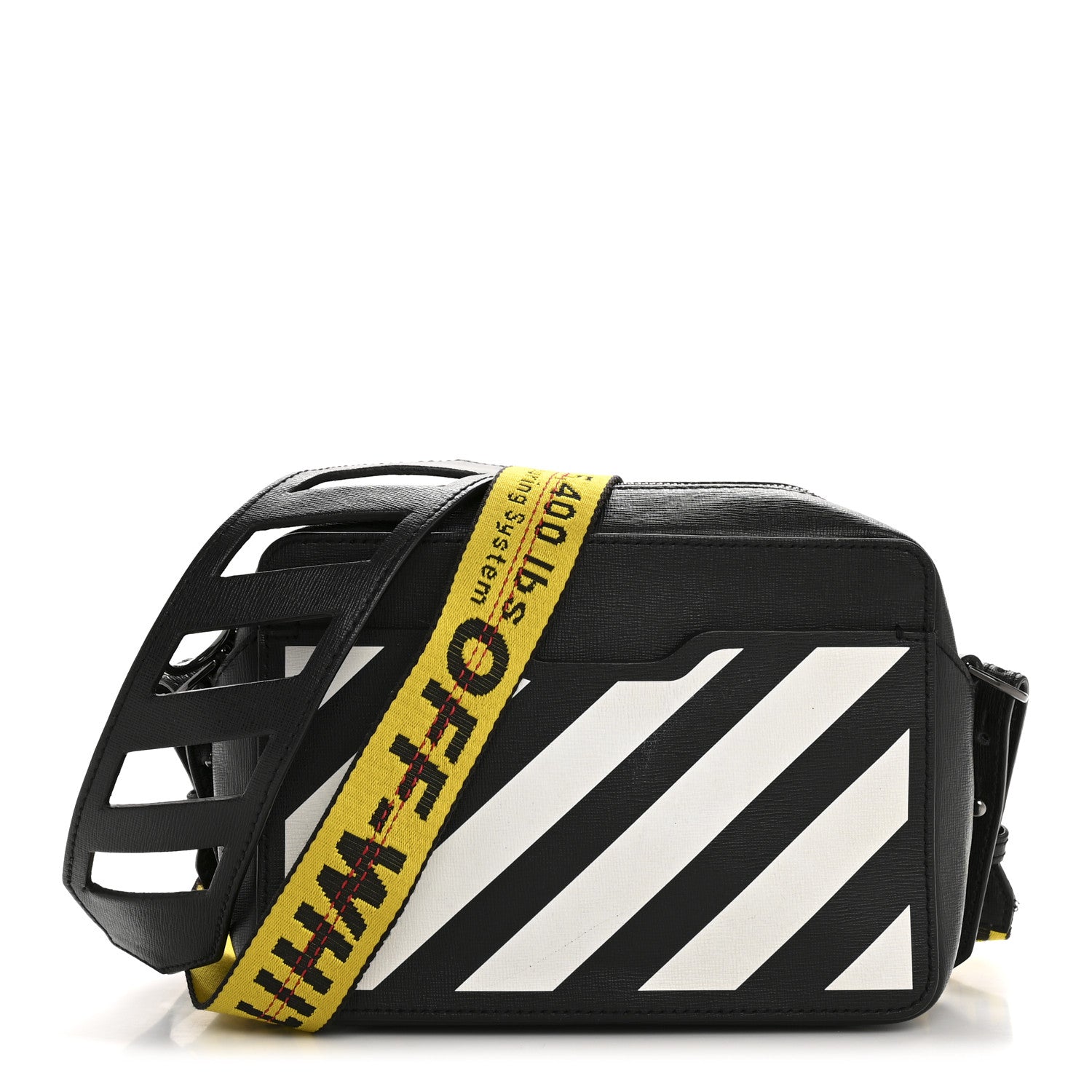 Off-White Saffiano Diag Camera Bag Black 1 of 13