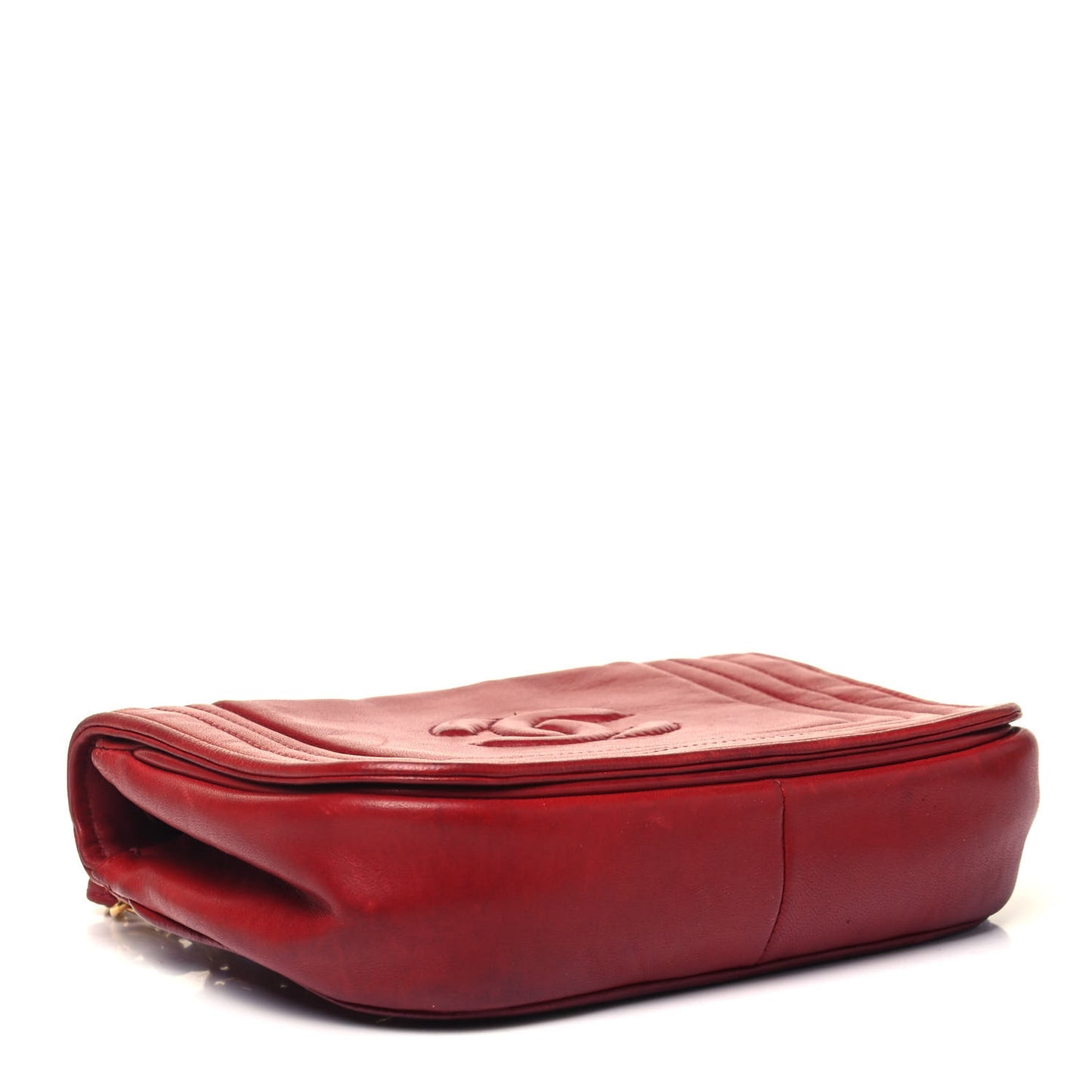 Lambskin Mini CC Timeless Flap Red