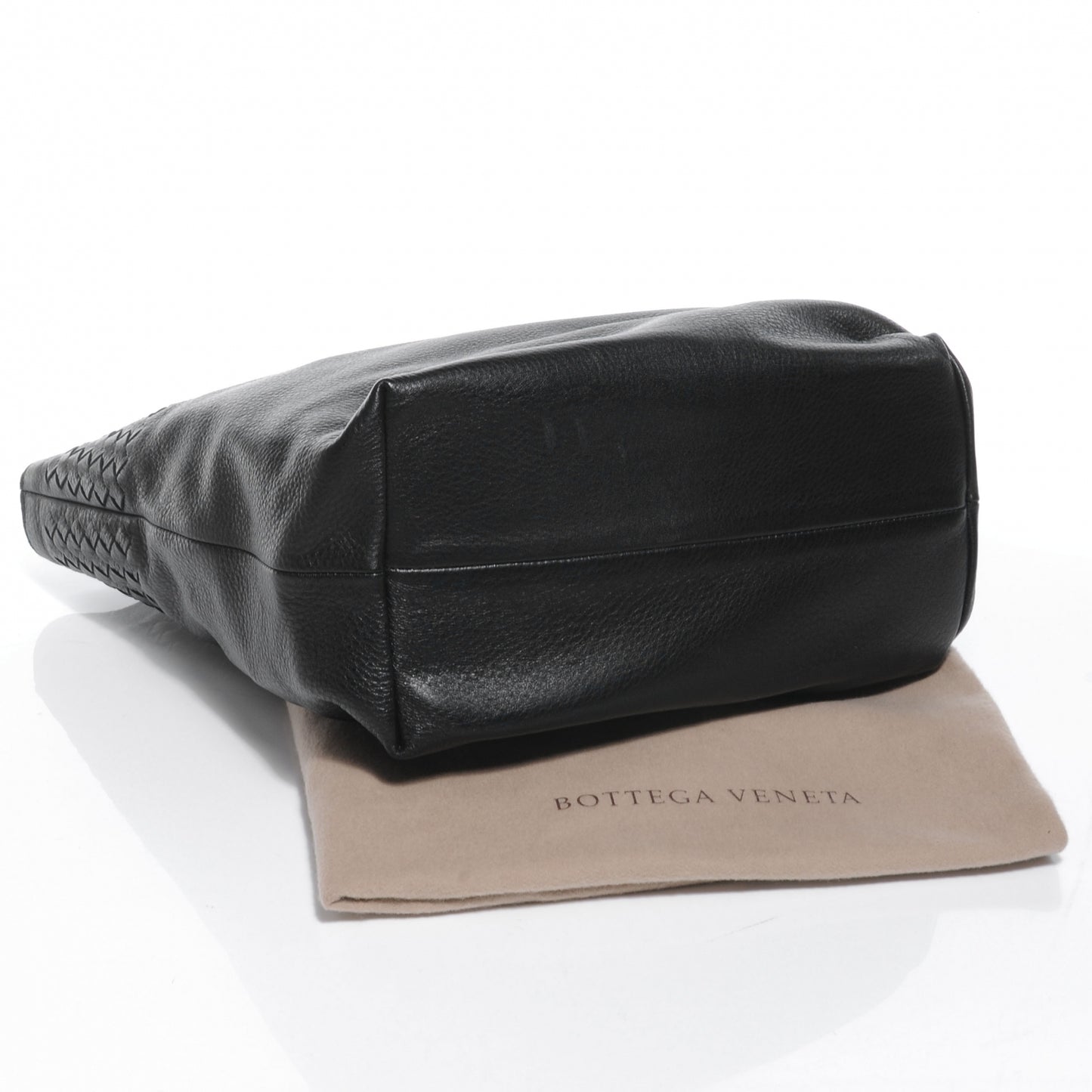 Cervo Leather Medium Tote Nero Black