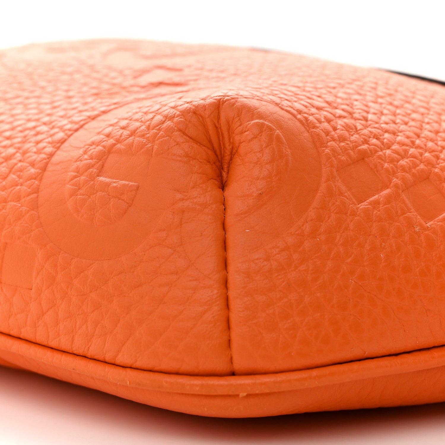 Gucci Piuma Calfskin Jumbo GG Embossed Small Belt Bag Good Orange 10 of 11